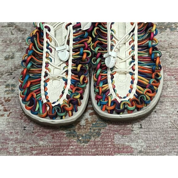 Keen Women’s Uneek Tie Dye Birch Sandals Shoes Size 9 - Picture 2 of 13